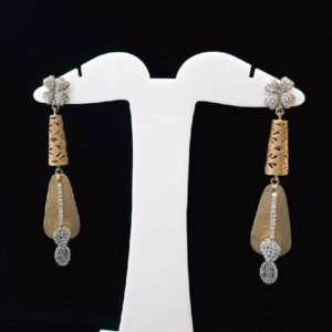 18k Ladies Fancy Rose Gold Earring E-20009