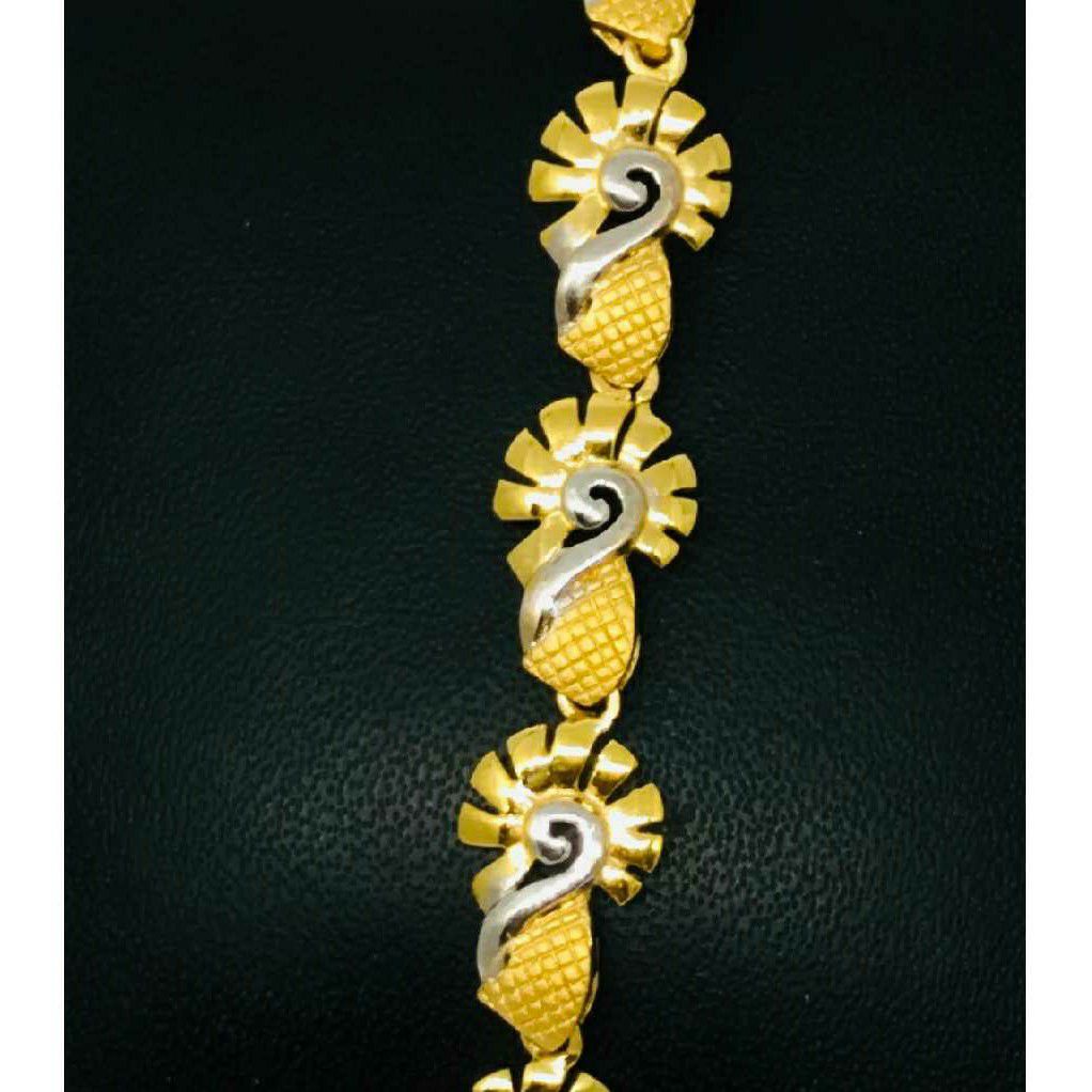22k ladies fancy loose bracelet k-51531 - Image 2