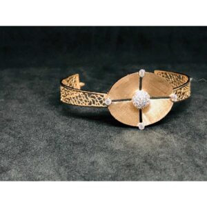 18k Ladies Fancy Rose Gold Kada K-50030