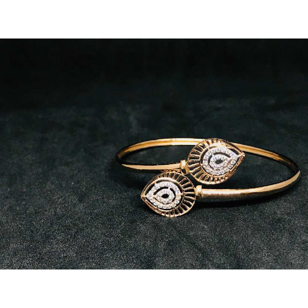 18k Ladies Fancy Rose Gold Kada K-50031