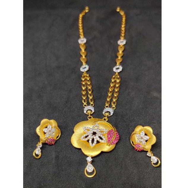 22k Ladies Fancy Gold Chain Set S-54143 - Image 3