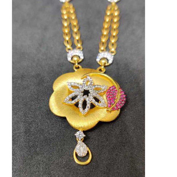 22k Ladies Fancy Gold Chain Set S-54143