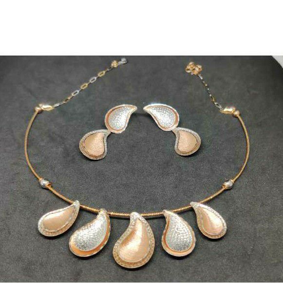 18Kt Exclusive Ladies Fancy Rose Gold Set - 57519