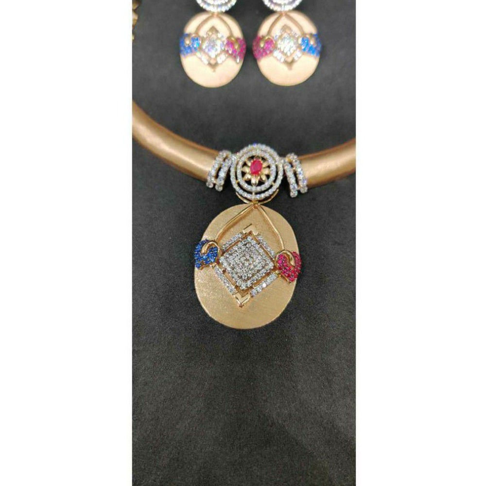 18k Ladies Fancy Rose Gold Set S-57518 - Image 2