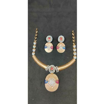 18k Ladies Fancy Rose Gold Set S-57518