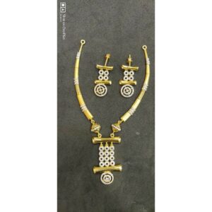 22K Ladies Fancy Necklace Designer Set - 56703