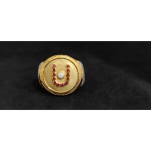 22k Gents Fancy Swaminarayan Ring Gr-27365