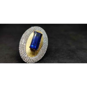 18k Ladies Fancy Gold Ring Lr-24026