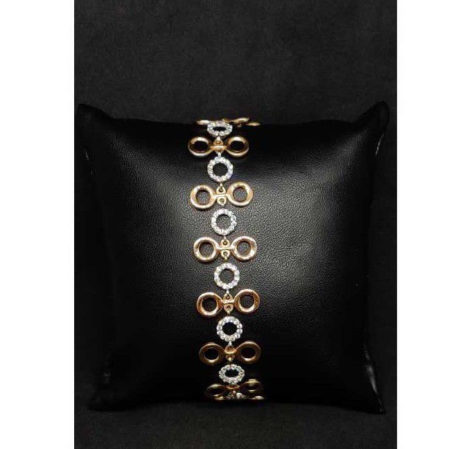 18K Ladies Loose Rose Gold Bracelet K-50028