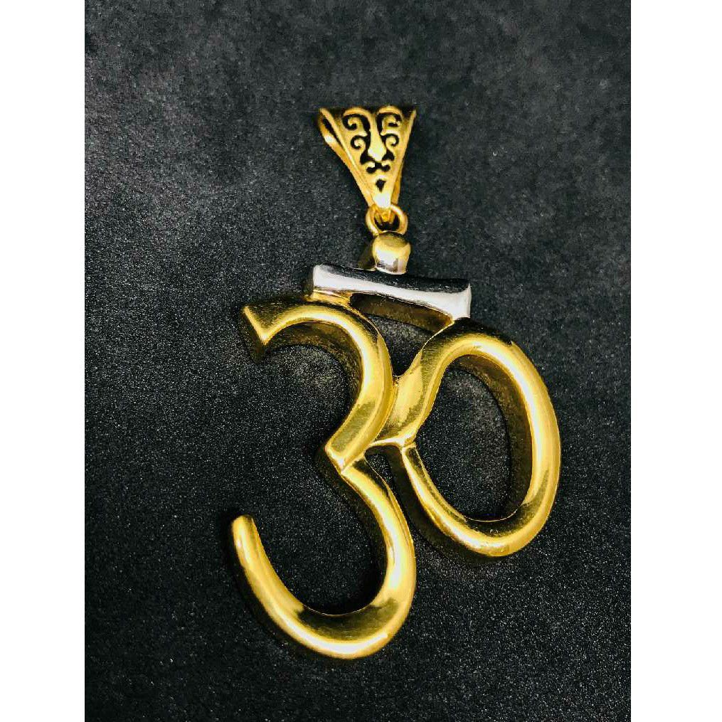22kt exclusive om fancy hollow pendant h-46512