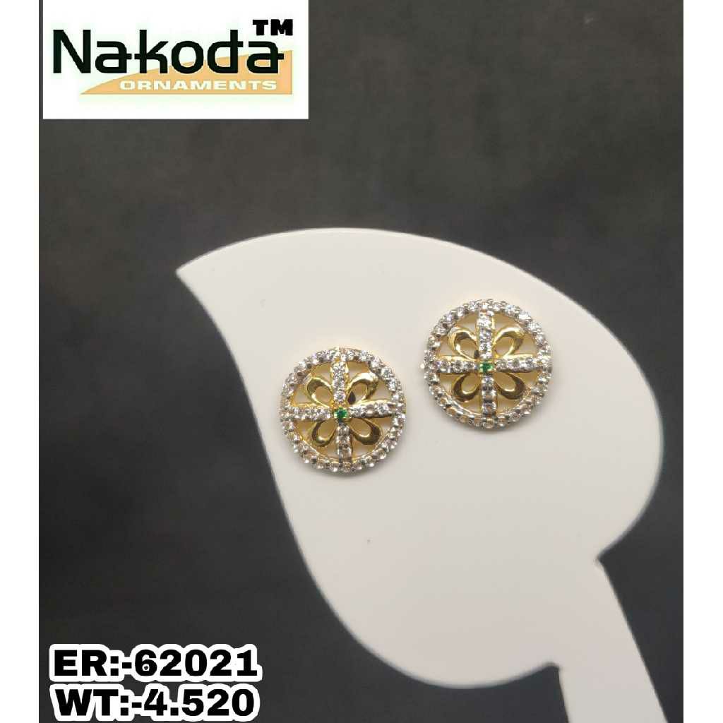 22K Ladies Round Fancy Earrings