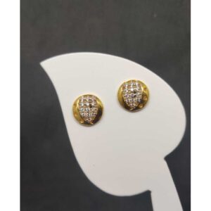 22k ladies round earring