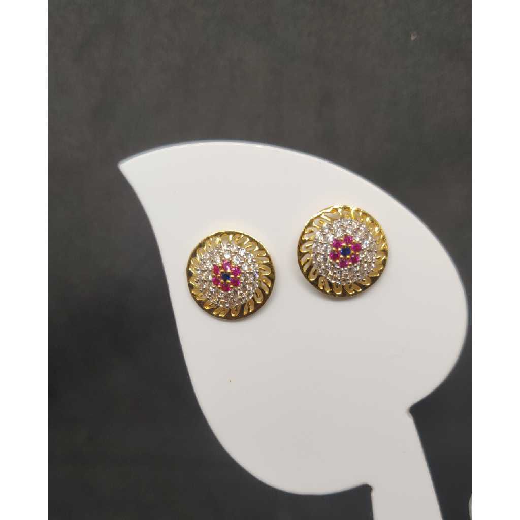 22k ladies round earring