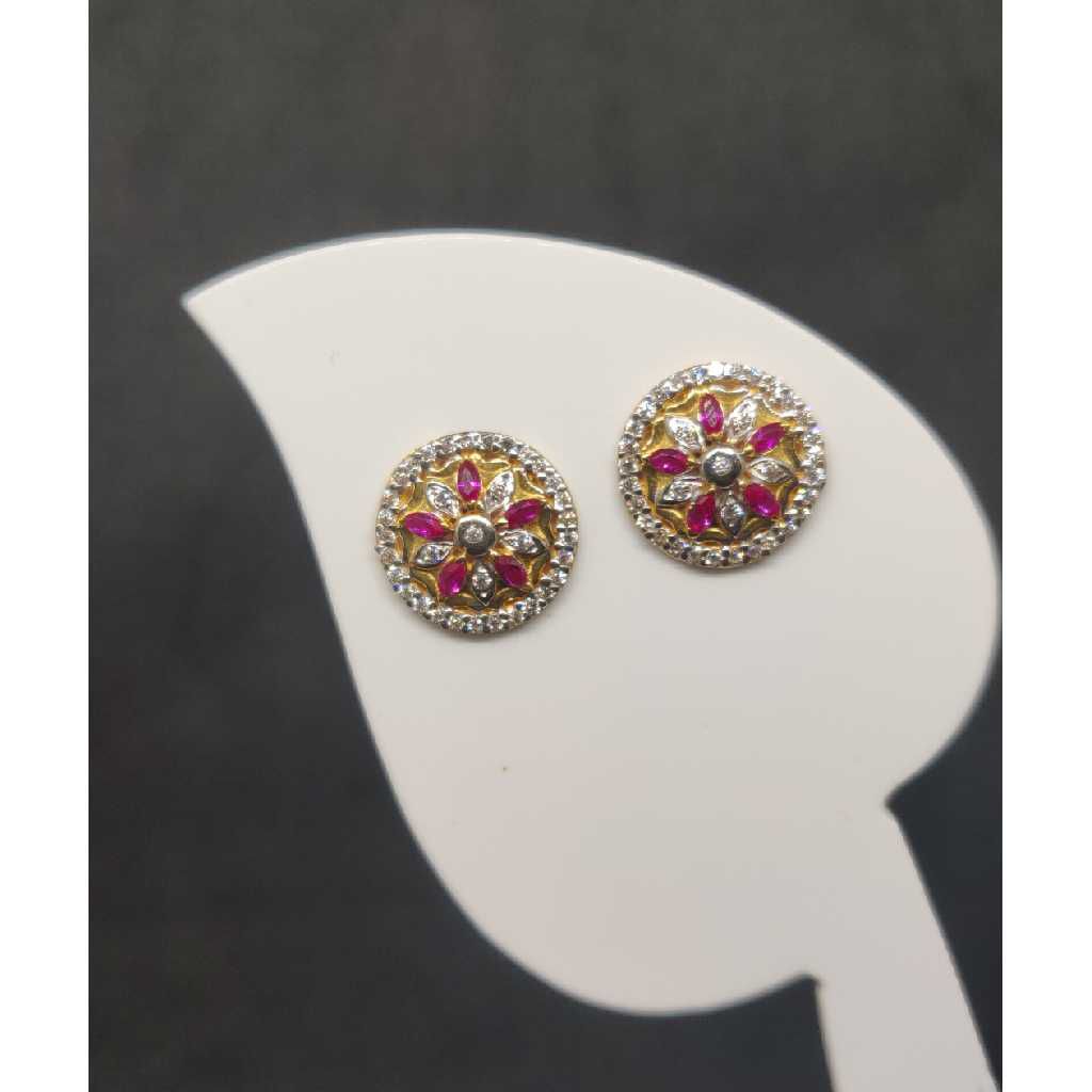 22k ladies round earring