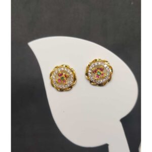 22k ladies round earring