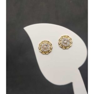 22k ladies round earring