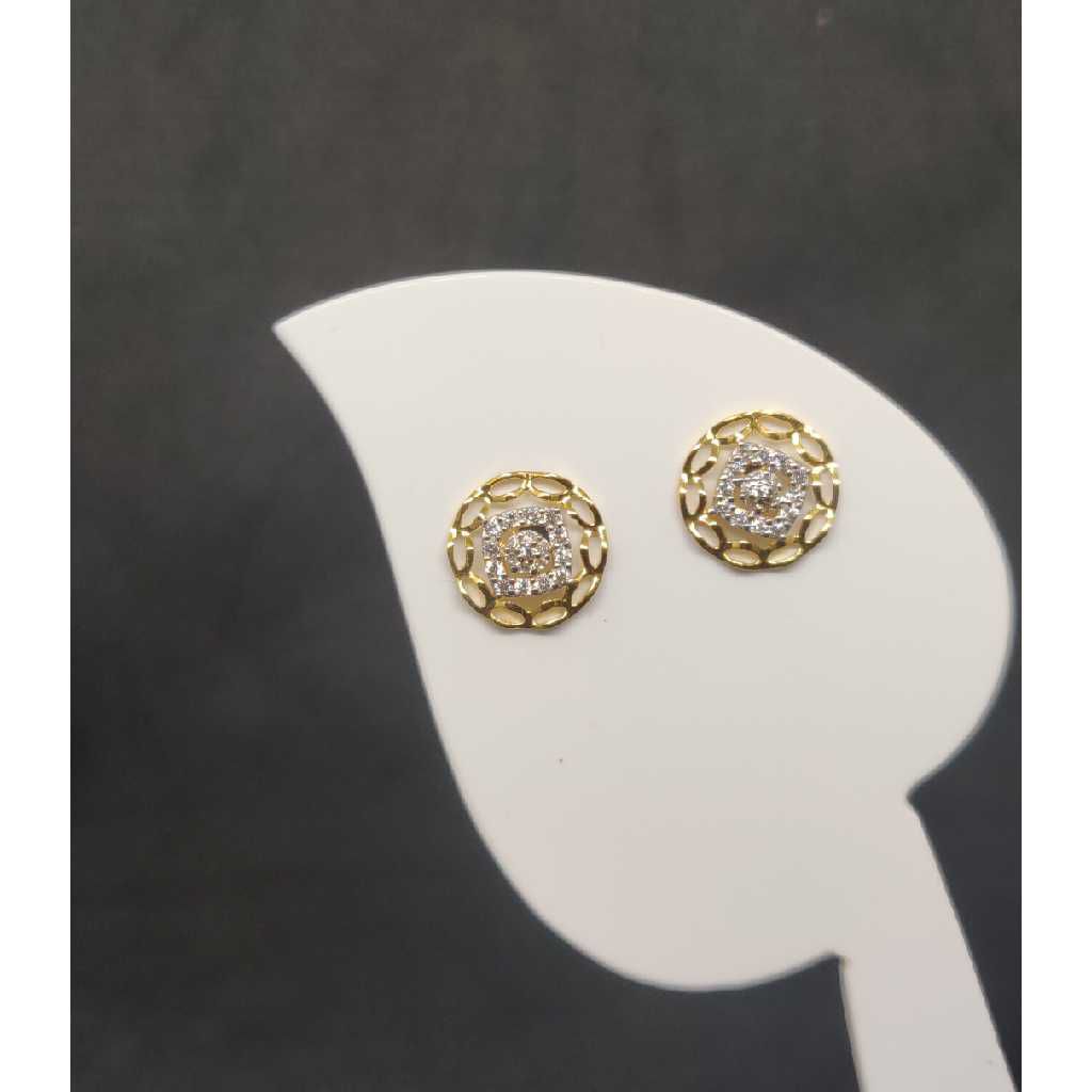 22k ladies round earring
