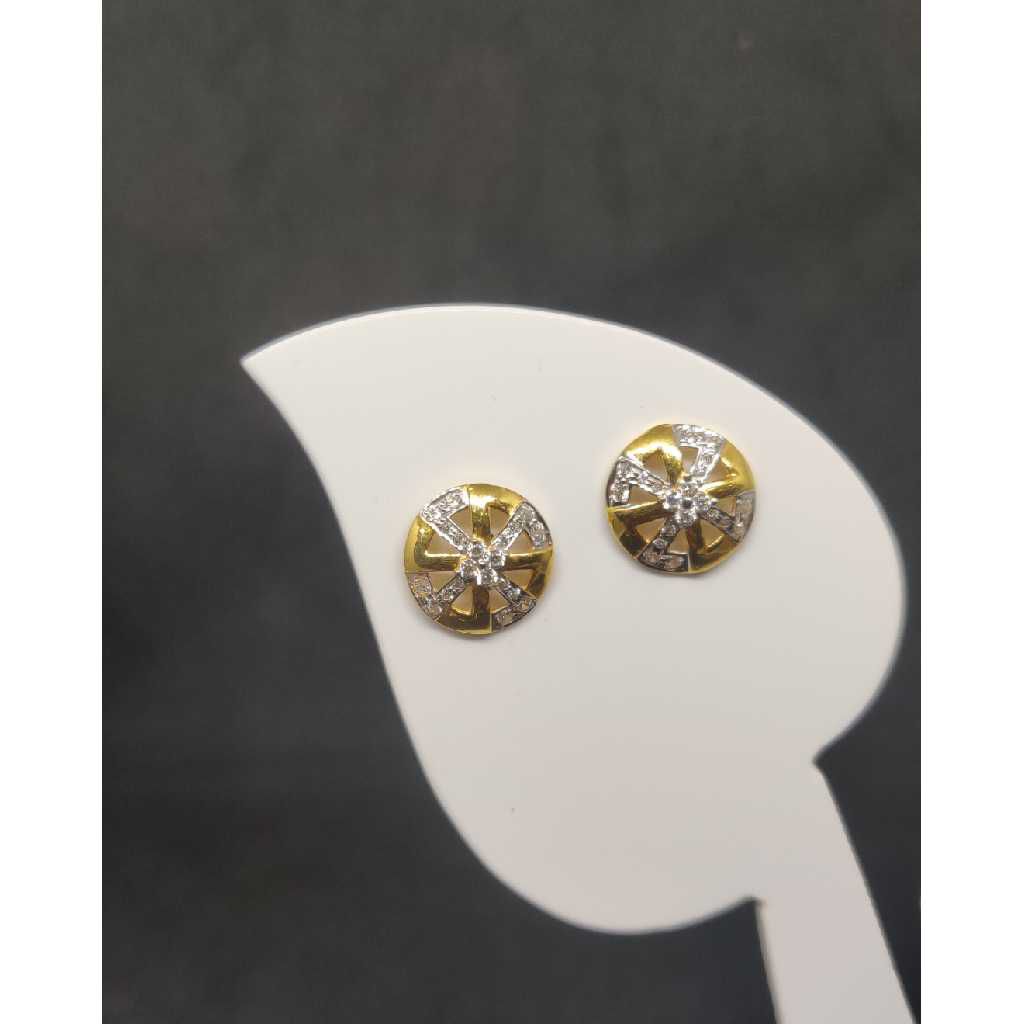 22k ladies round earring
