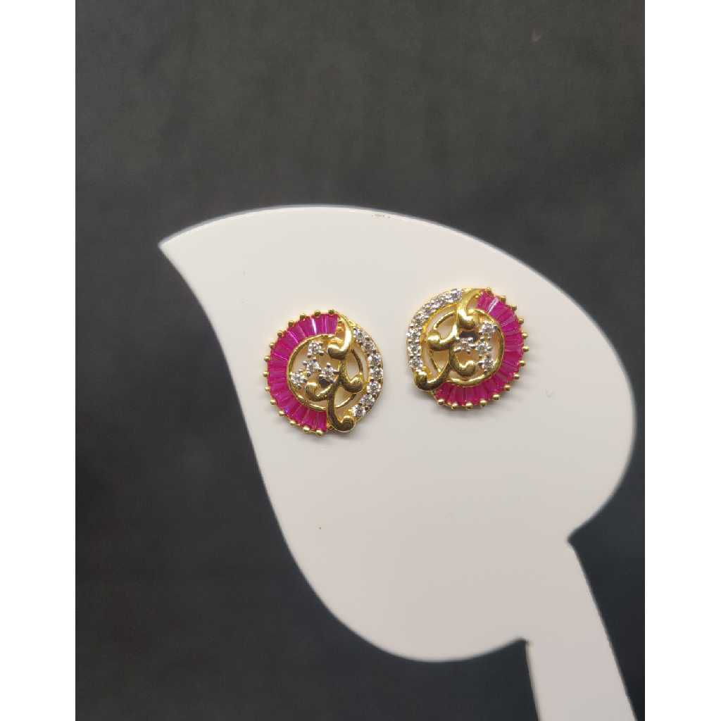22k ladies round earring