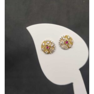 22k ladies round earring