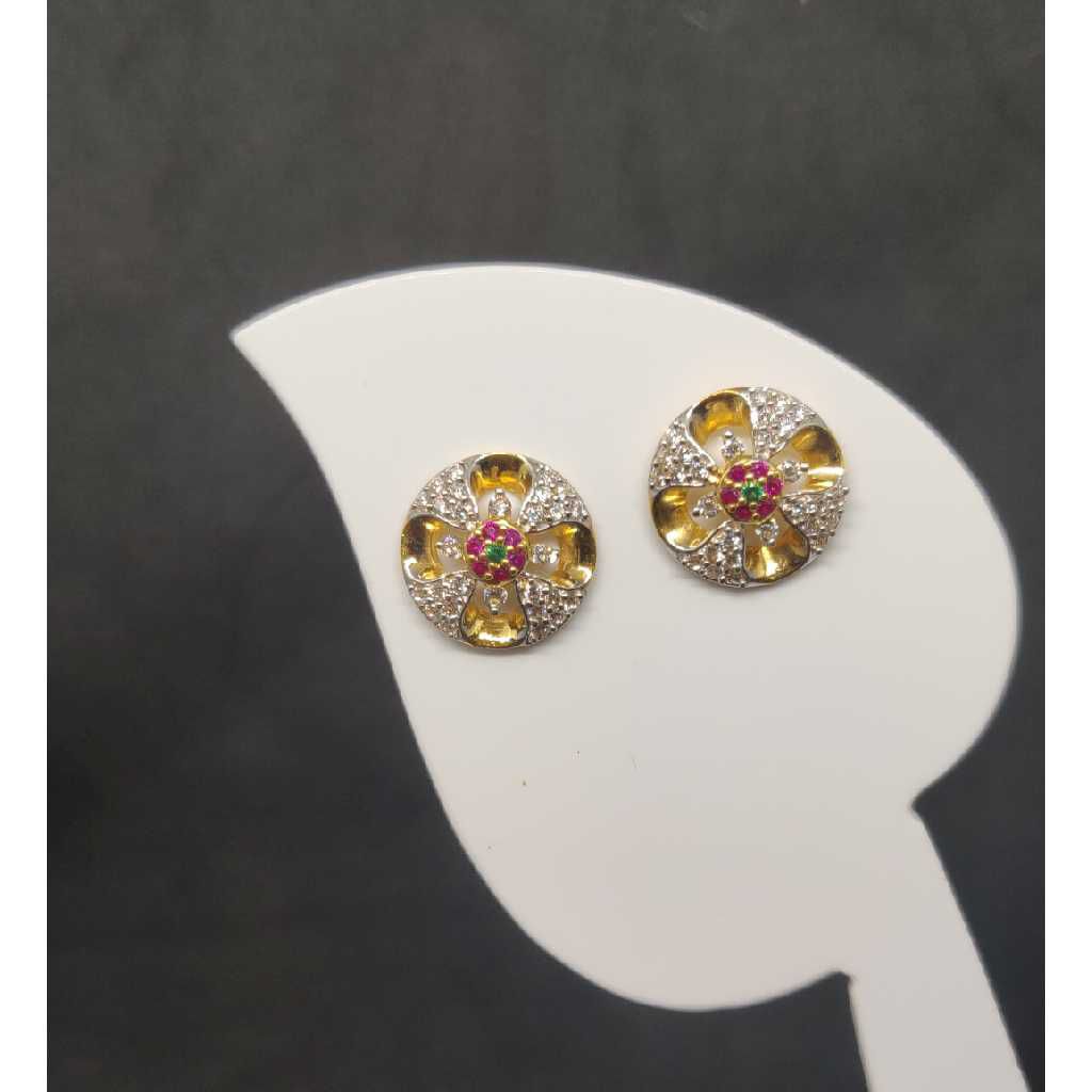 22k ladies round earring