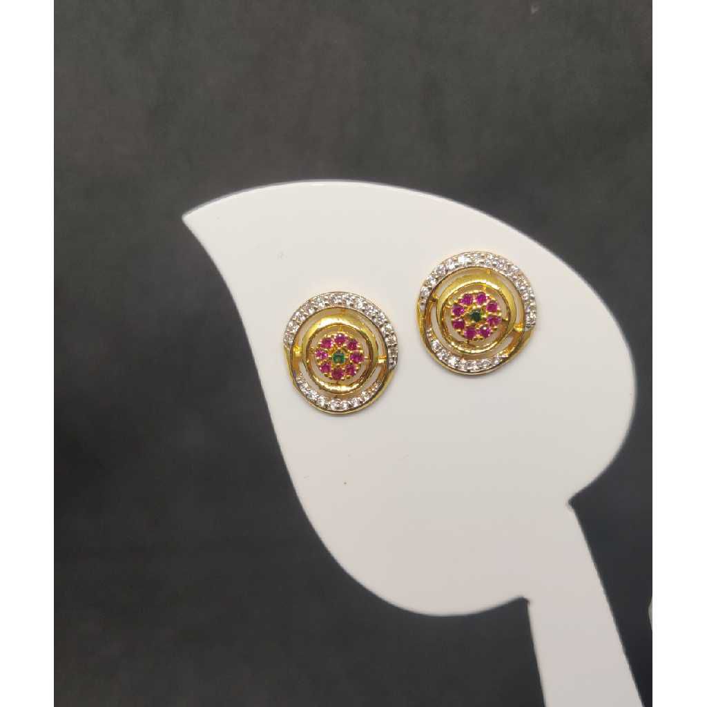 22k ladies round earring