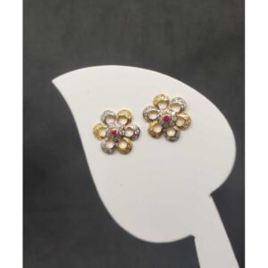 22k ladies round earring