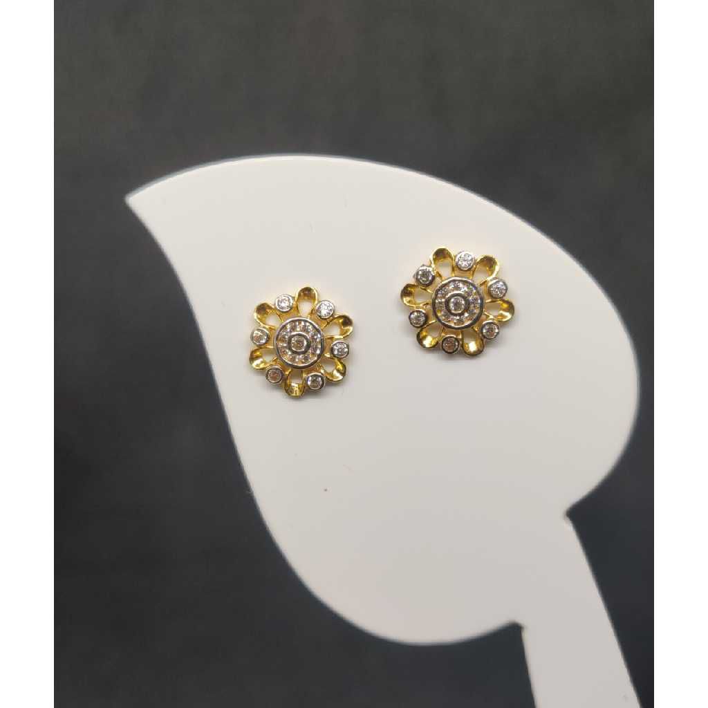 22K Ladies Round Earring