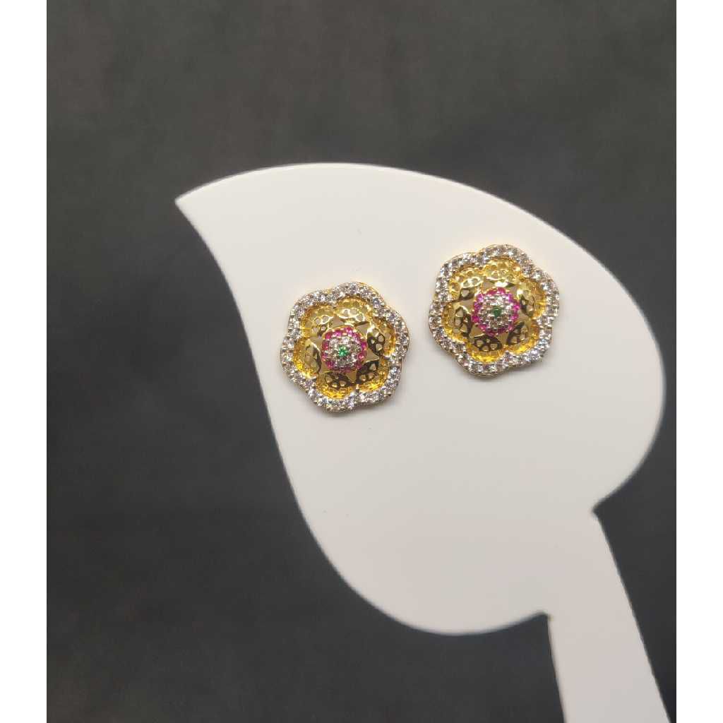 22K Ladies Round Earring
