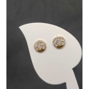 22K Ladies Round Earring