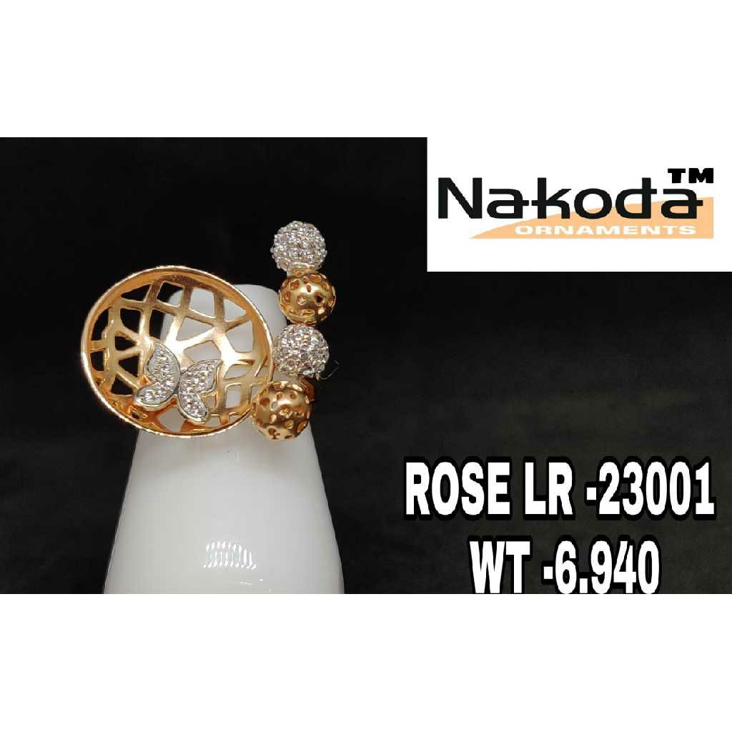 18K Ladies Rose Gold Fancy Ring