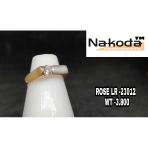 18K Ladies Rose Gold Ring