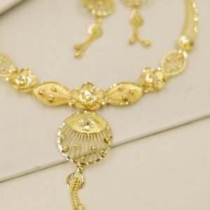 22kt fancy gold necklace set