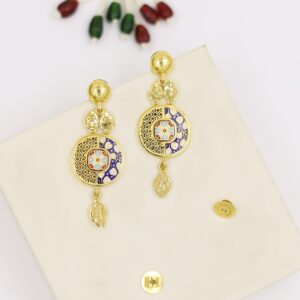 22kt turkish style minakari necklace