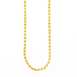 Modern Link Style Hand Made Gold Chain