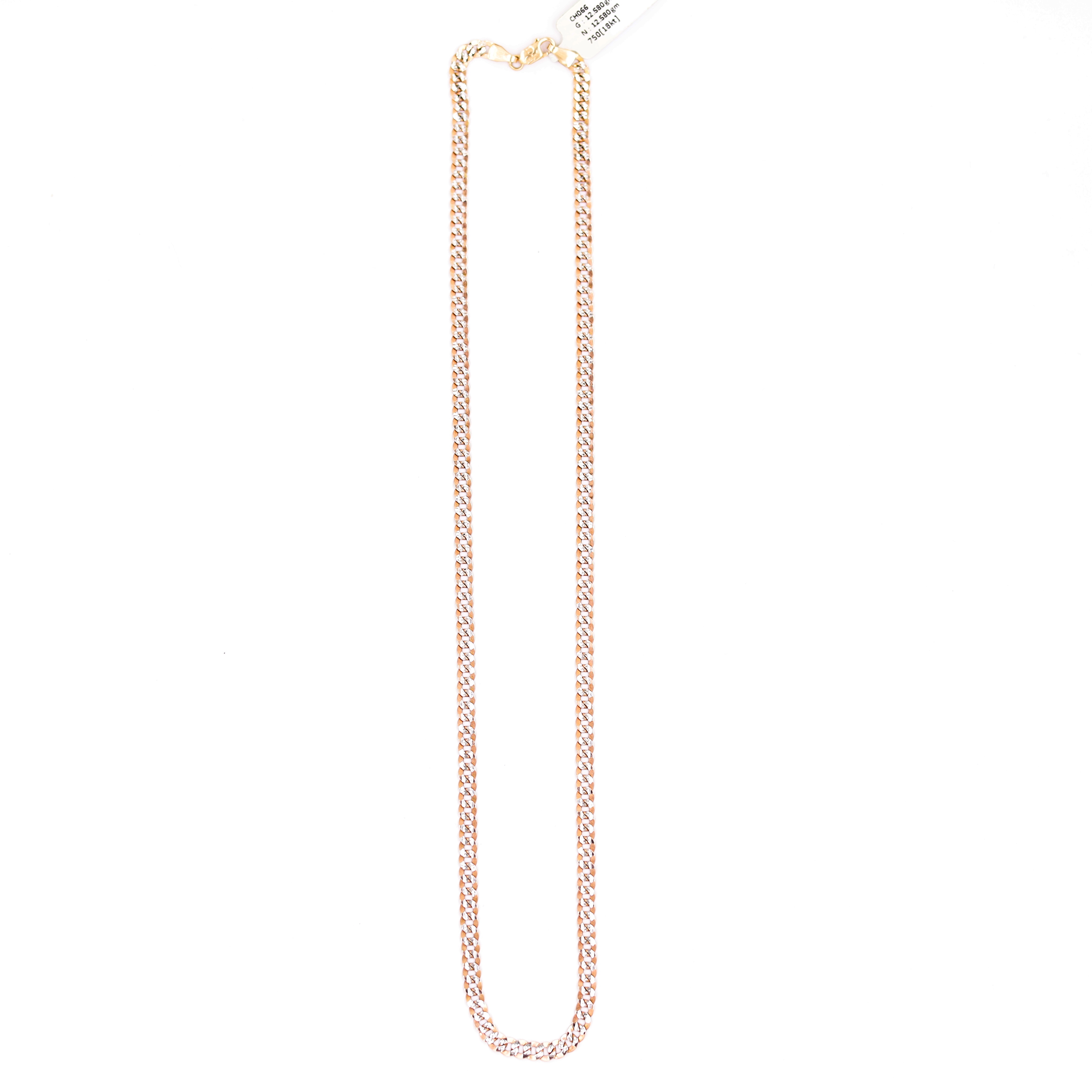 Men's Classy Modern Dual Tone Casting Gold Chain