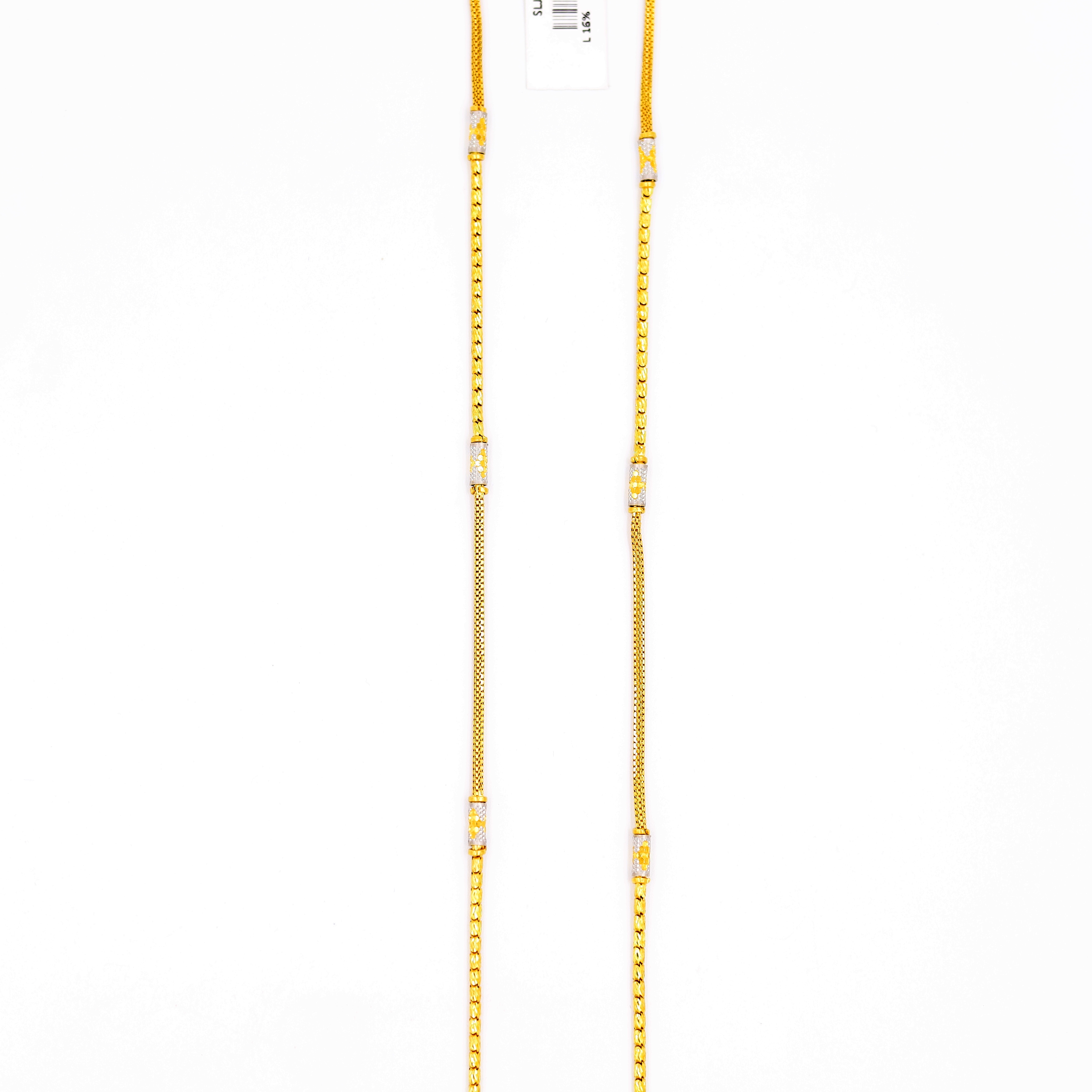 Yellow gold timeless piece of modern chain