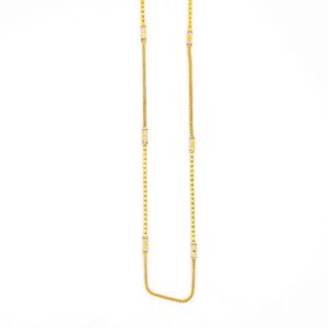 Yellow gold timeless piece of modern chain