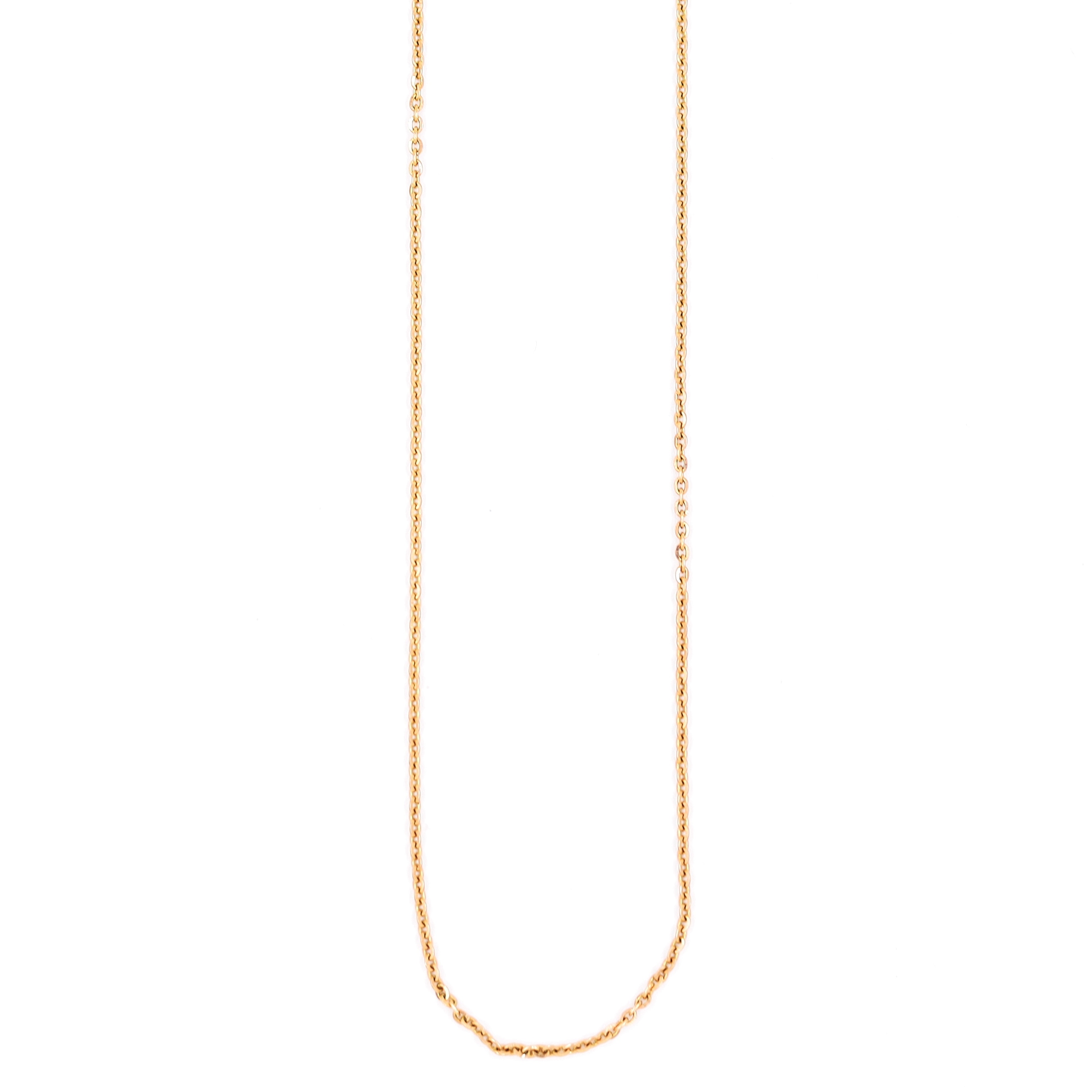 18kt rose gold link chain