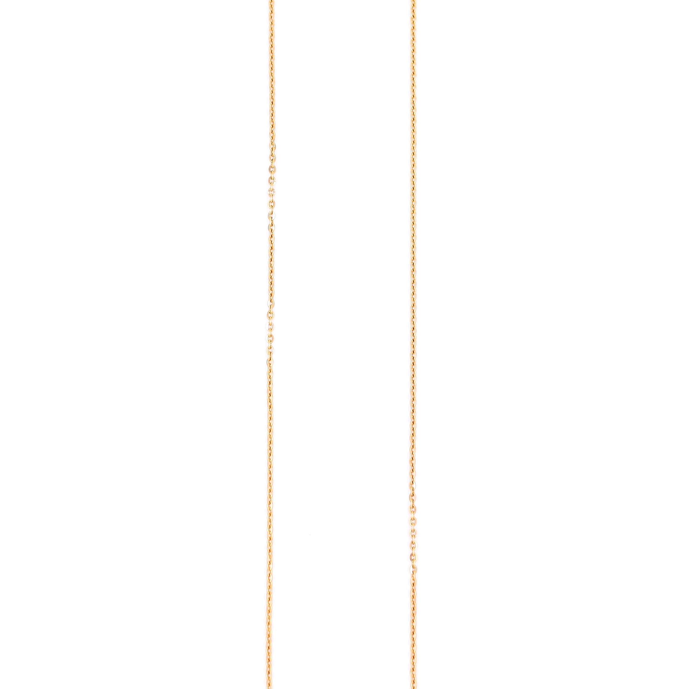 18kt rose gold link chain