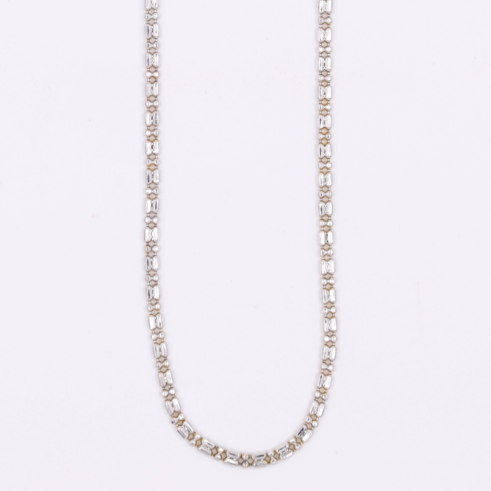 Imported link style white gold chain