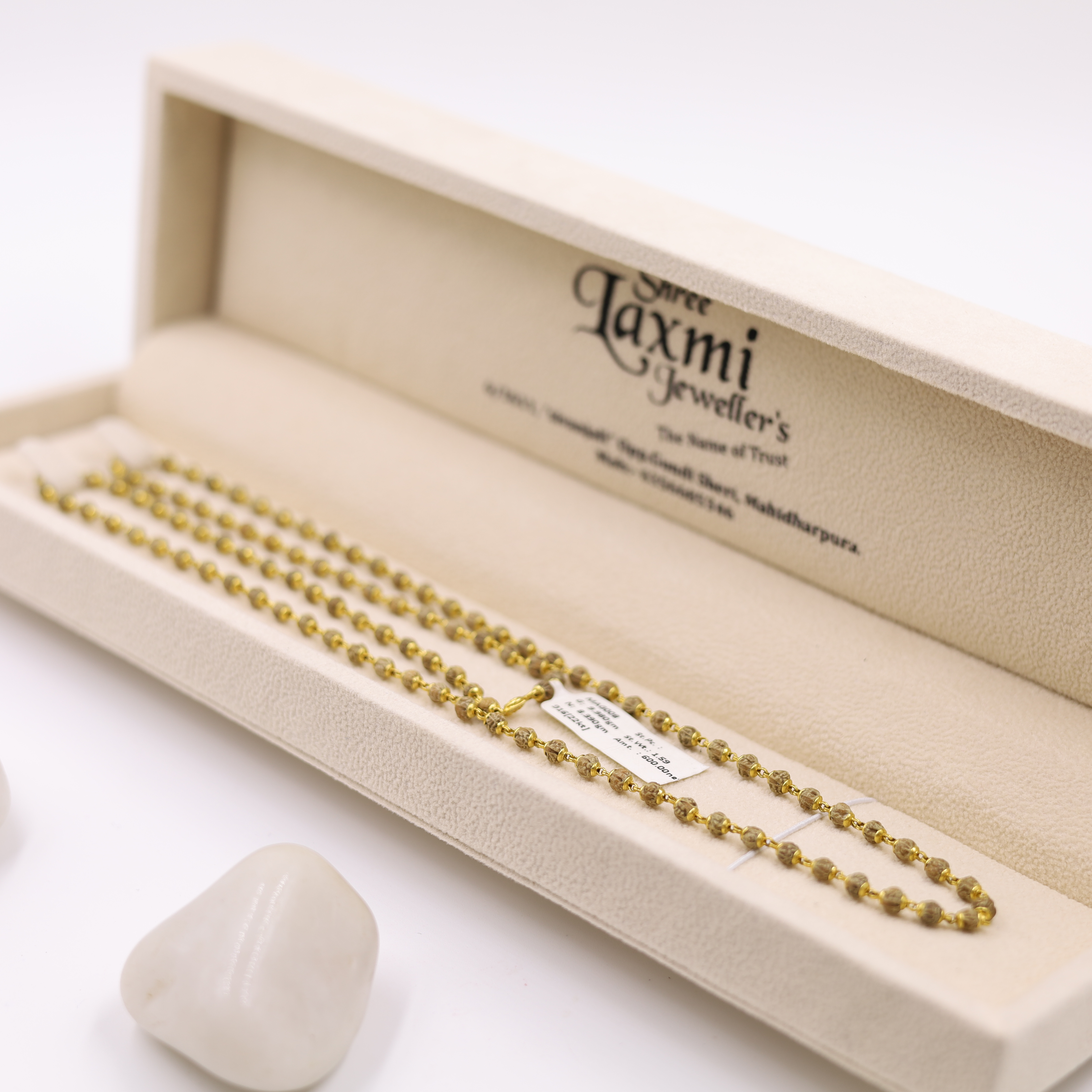 White Rudrani Mala