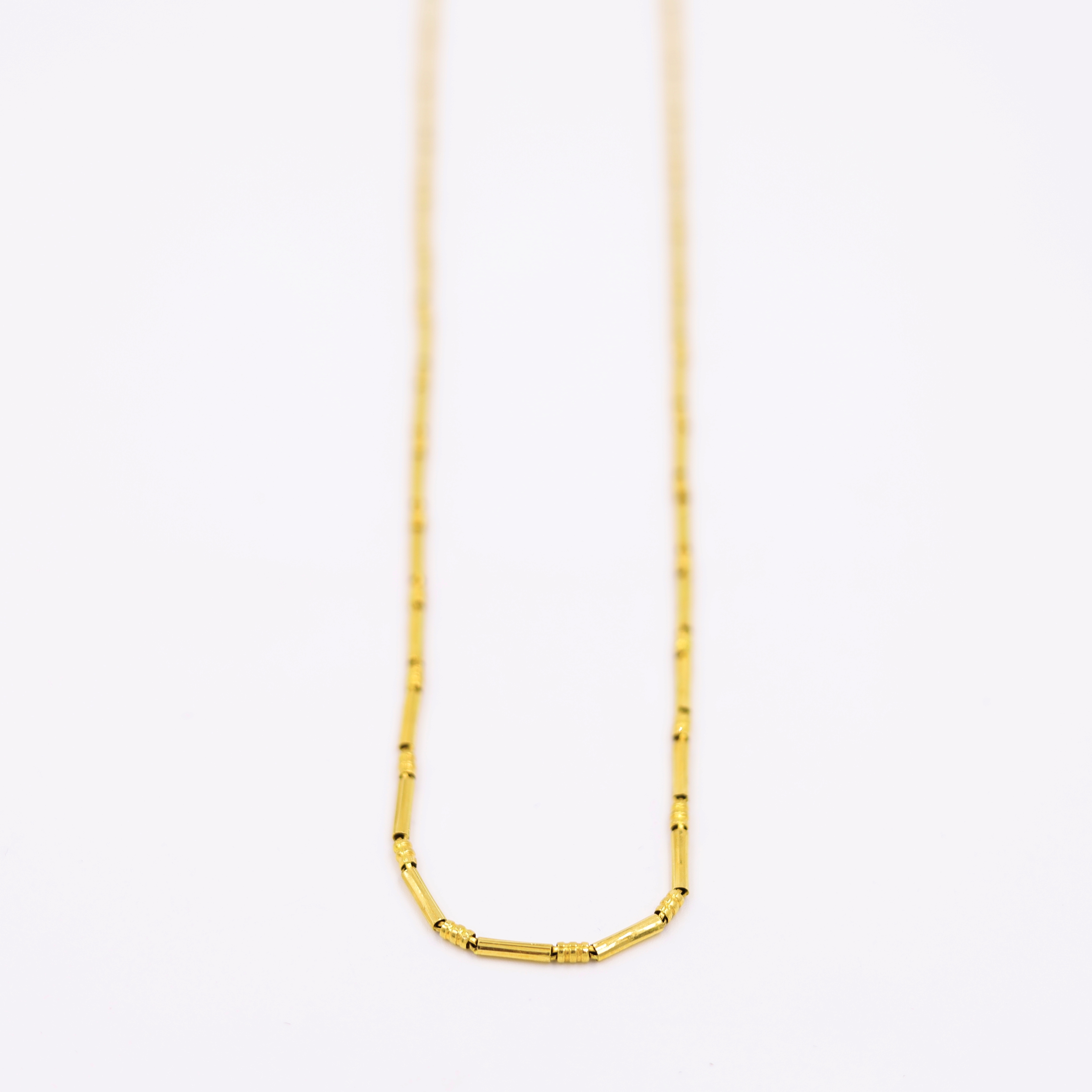 Slender Modern Yellow Gold Chain