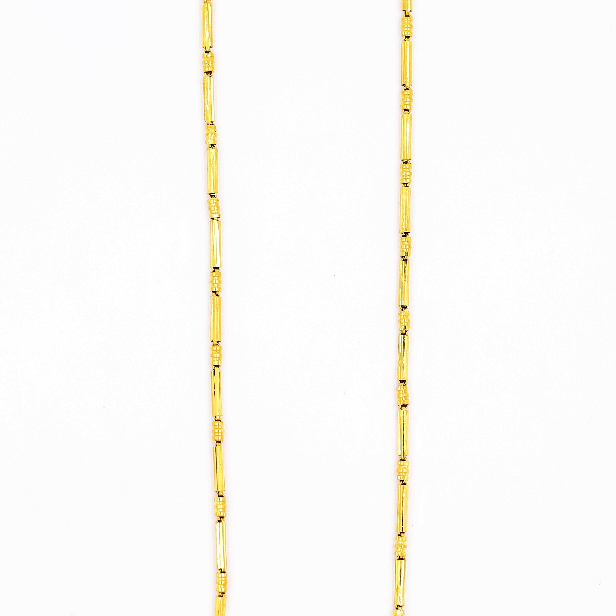 Slender Modern Yellow Gold Chain