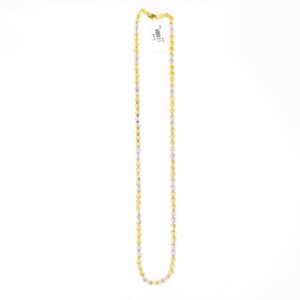Fancy Dual Tone 22KT Chain