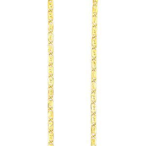 Edgy Hollow Gold Chain For Men