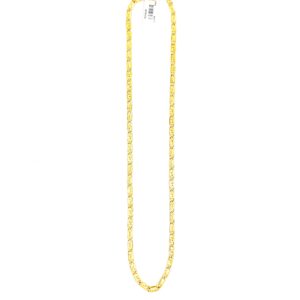 Edgy Hollow Gold Chain For Men