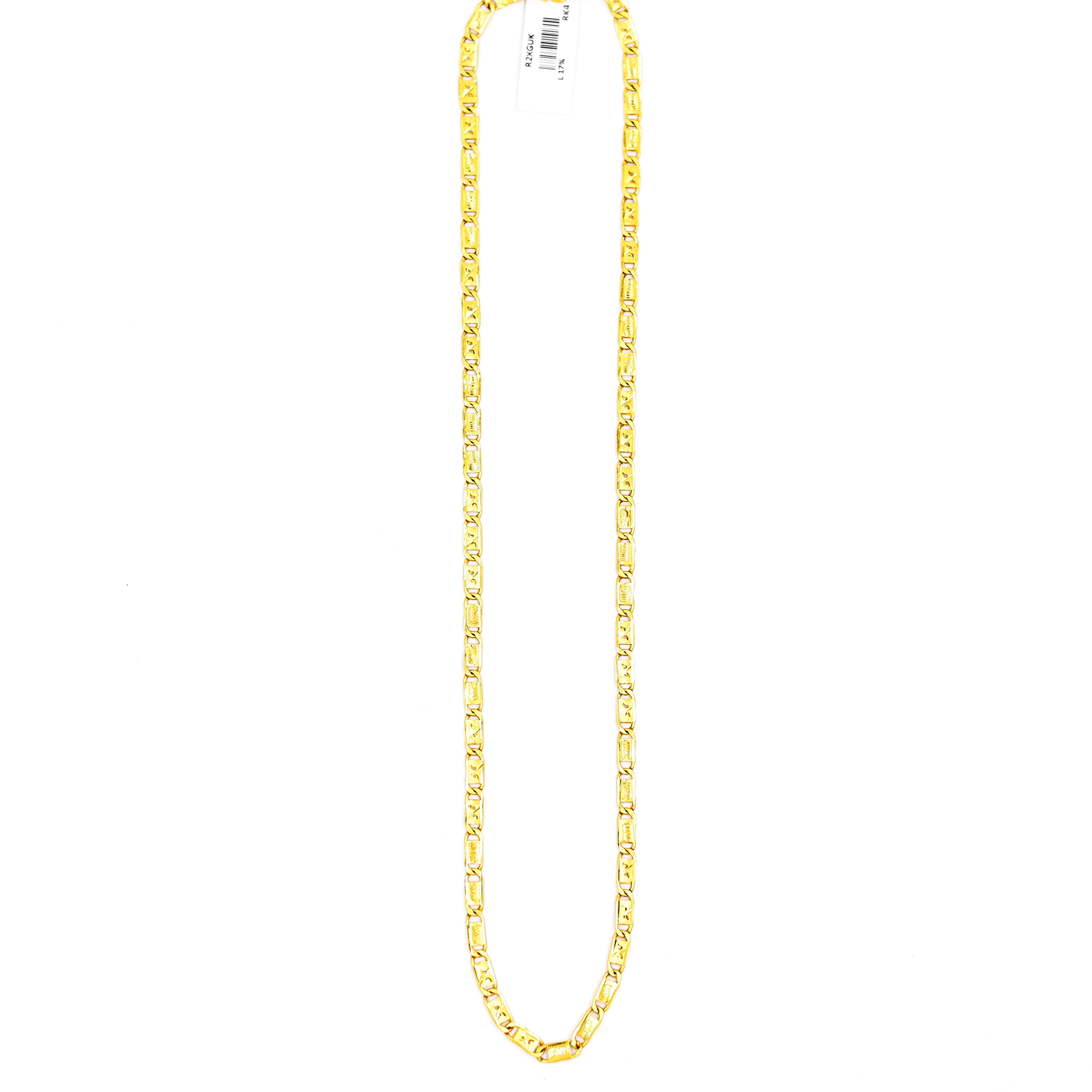 Edgy Hollow Gold Chain For Men