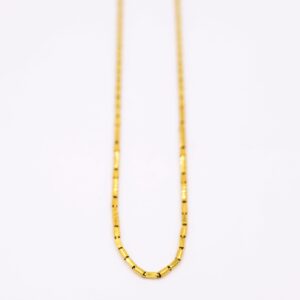 Traditional Pipe Style Stunning Gold Chain