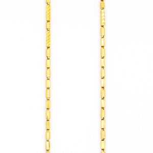 Traditional Pipe Style Stunning Gold Chain